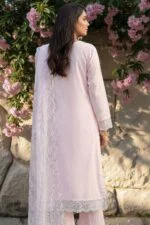 FARMAISH LUXURY SEMI-STITCHED EMBROIDERED CHICKEN KARI LAWN SUIT