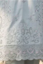 FARMAISH LUXURY SEMI-STITCHED EMBROIDERED CHICKEN KARI LAWN SUIT