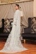 HALEEMA LUXURY SEMI-STITCHED EMBROIDERED ORGANZA SUIT