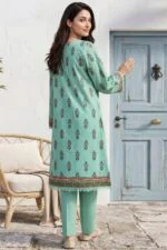 HEMLINE LUXURY UNSTITCHED CHIKEN-KARI EMBROIDERED TANA DORA LAWN SUIT