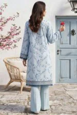 HEMLINE LUXURY UNSTITCHED CHIKEN-KARI EMBROIDERED TANA DORA LAWN SUIT
