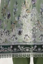 HEMLINE LUXURY UNSTITCHED CHIKEN-KARI EMBROIDERED TANA DORA LAWN SUIT