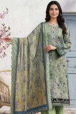 HEMLINE LUXURY UNSTITCHED CHIKEN-KARI EMBROIDERED TANA DORA LAWN SUIT