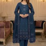 LASERCUT COTTON 3PC SUIT