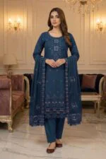 LASERCUT COTTON 3PC SUIT