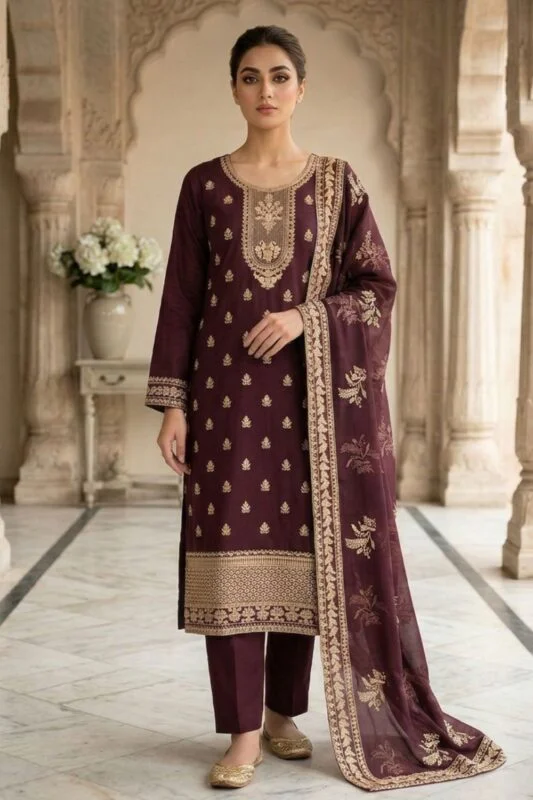Luxury Cotton 3PC Suit