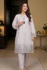 RAMEEN STITCHED LUXURY LASER-KARI EMBROIDERED LAWN SUIT
