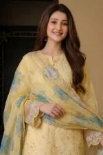 RAMEEN STITCHED LUXURY LASER-KARI EMBROIDERED LAWN SUIT