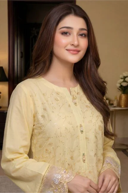 RAMEEN STITCHED LUXURY LASER-KARI EMBROIDERED LAWN SUIT