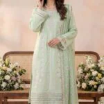 REET LUXURY SEMI-STITCHED CHIKEN-KARI SLUB LAWN SUIT WITH FANCY DUPATTA