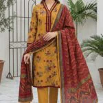 SAIKA PREMIUM UNSTITCHED TANA DORA LAWN DIGITAL PRINTED SUIT