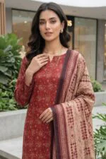 SAIKA PREMIUM UNSTITCHED TANA DORA LAWN DIGITAL PRINTED SUIT