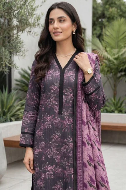 SAIKA PREMIUM UNSTITCHED TANA DORA LAWN DIGITAL PRINTED SUIT
