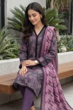 SAIKA PREMIUM UNSTITCHED TANA DORA LAWN DIGITAL PRINTED SUIT