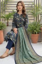 SAIKA PREMIUM UNSTITCHED TANA DORA LAWN DIGITAL PRINTED SUIT