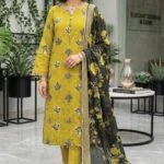 SAIKA PREMIUM UNSTITCHED TANA DORA LAWN DIGITAL PRINTED SUIT