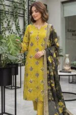 SAIKA PREMIUM UNSTITCHED TANA DORA LAWN DIGITAL PRINTED SUIT