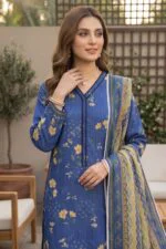 SAIKA PREMIUM UNSTITCHED TANA DORA LAWN DIGITAL PRINTED SUIT