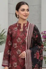 SAIKA PREMIUM UNSTITCHED TANA DORA LAWN DIGITAL PRINTED SUIT