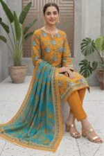SAIKA PREMIUM UNSTITCHED TANA DORA LAWN DIGITAL PRINTED SUIT