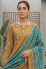 SAIKA PREMIUM UNSTITCHED TANA DORA LAWN DIGITAL PRINTED SUIT