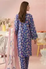 NISH Embroidered Lawn Print Stitched 3-Piece Suite