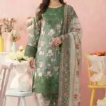NISH Embroidered Lawn Print Stitched 3-Piece Suite