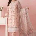 NISH Embroidered Lawn Print Stitched 3-Piece Suite