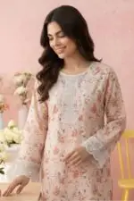 NISH Embroidered Lawn Print Stitched 3-Piece Suite