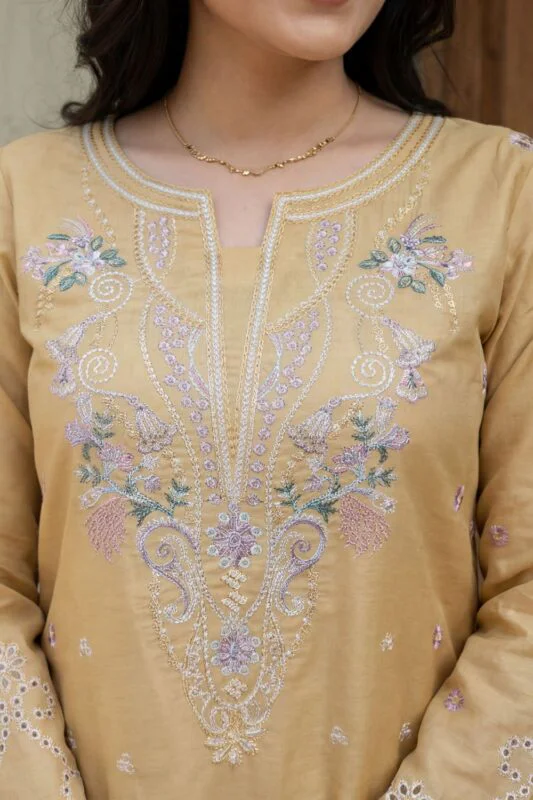 AAINA LUXURY HEAVY EMBROIDERED LAWN 3PC SUIT