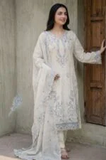 AAINA LUXURY HEAVY EMBROIDERED LAWN 3PC SUIT