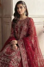 AFSAR BEST LUXURY EMBROIDERED ORGANZA 3PC SUIT