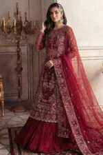 AFSAR BEST LUXURY EMBROIDERED ORGANZA 3PC SUIT