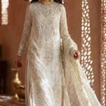 AFSAR BEST LUXURY EMBROIDERED ORGANZA 3PC SUIT