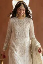AFSAR BEST LUXURY EMBROIDERED ORGANZA 3PC SUIT
