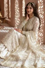 AFSAR BEST LUXURY EMBROIDERED ORGANZA 3PC SUIT