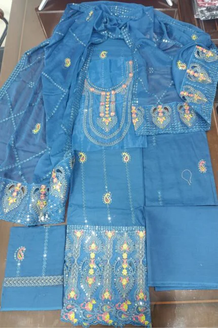 LASERCUT COTTON 3PC SUIT