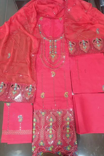 LASERCUT COTTON 3PC SUIT