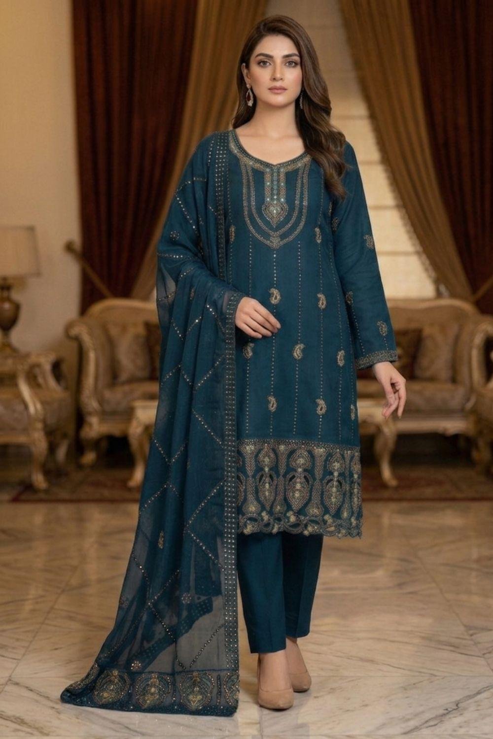 ASF-1014-ok-2 LASERCUT COTTON 3PC SUIT