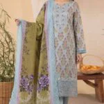 BEBO BEST CHIKENKARI LASER KARI EMBROIDERED LAWN 3PC SUIT