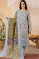 BEBO BEST CHIKENKARI LASER KARI EMBROIDERED LAWN 3PC SUIT