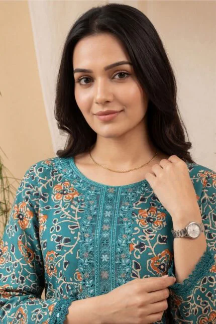 BEBO BEST CHIKENKARI LASER KARI EMBROIDERED LAWN 3PC SUIT