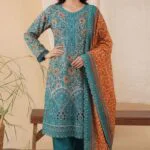 BEBO BEST CHIKENKARI LASER KARI EMBROIDERED LAWN 3PC SUIT