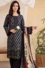BEBO BEST CHIKENKARI LASER KARI EMBROIDERED LAWN 3PC SUIT