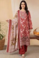 BEBO BEST CHIKENKARI LASER KARI EMBROIDERED LAWN 3PC SUIT