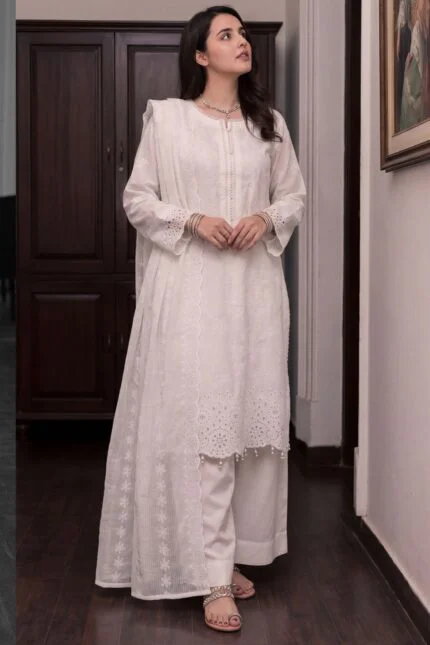 DANIA BEST LUXURY EMBROIDERED CHICKEN KARI LAWN 3PC SUIT