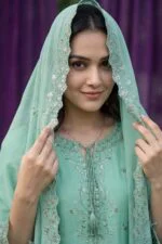 HAYAM BEST CHIKENKARI EMBROIDERED BANA DORA LAWN 3PC SUIT