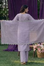 HAYAM BEST CHIKENKARI EMBROIDERED BANA DORA LAWN 3PC SUIT