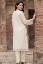 MAHGUL BEST SEMI-STITCHED LUXURY EMBROIDERED CHIFFON 3PC SUIT