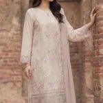 MAHGUL BEST SEMI-STITCHED LUXURY EMBROIDERED CHIFFON 3PC SUIT
